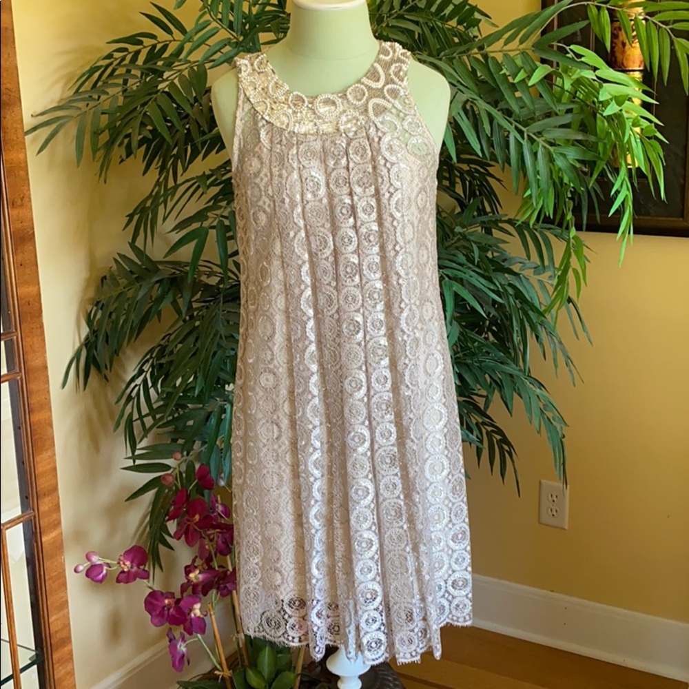 Anthropologie shimmer dress
